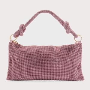 Cult Gaia Hera Nano Shoulder Bag in Shell Pink